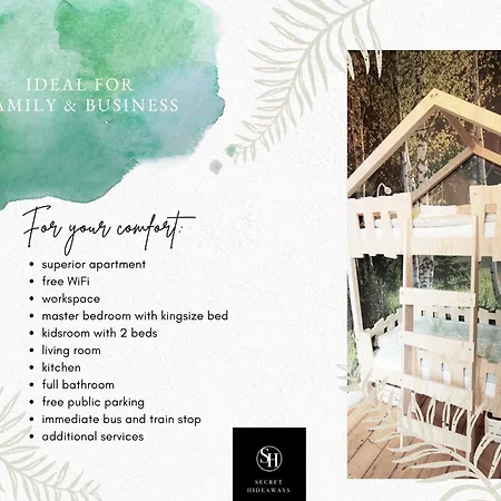 Апартаменты Wood Lodge Mit Kinderzimmer I Messe L City L Flughafen L Hbf